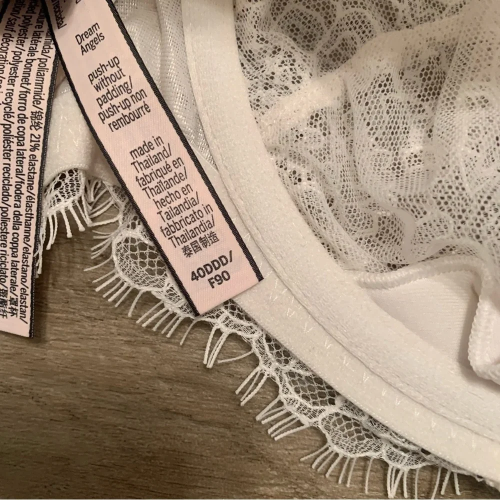 Victoria Secret Lace Underwired Dream Angels Lined Demi Push Up Without Padding - Picture 11 of 14